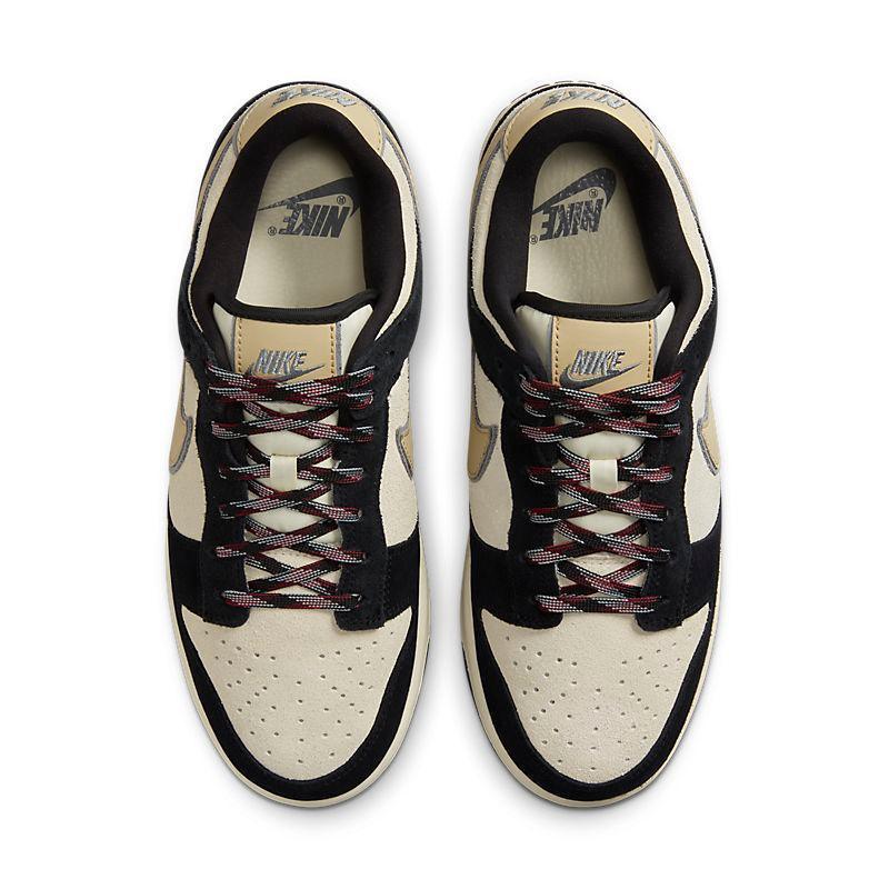 Nike Dunk Low LX Black Suede Team Gold