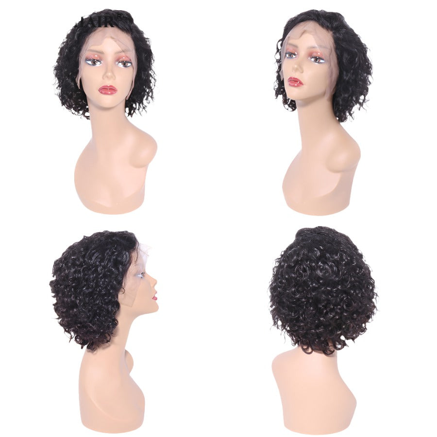 Pixie Cut Lace Wig Preplucked Short Human Hair Wigs Curly 13x4 Lace Glueless Wigs