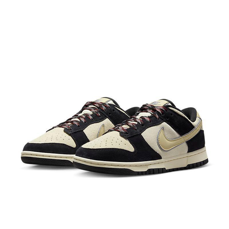 Nike Dunk Low LX Black Suede Team Gold