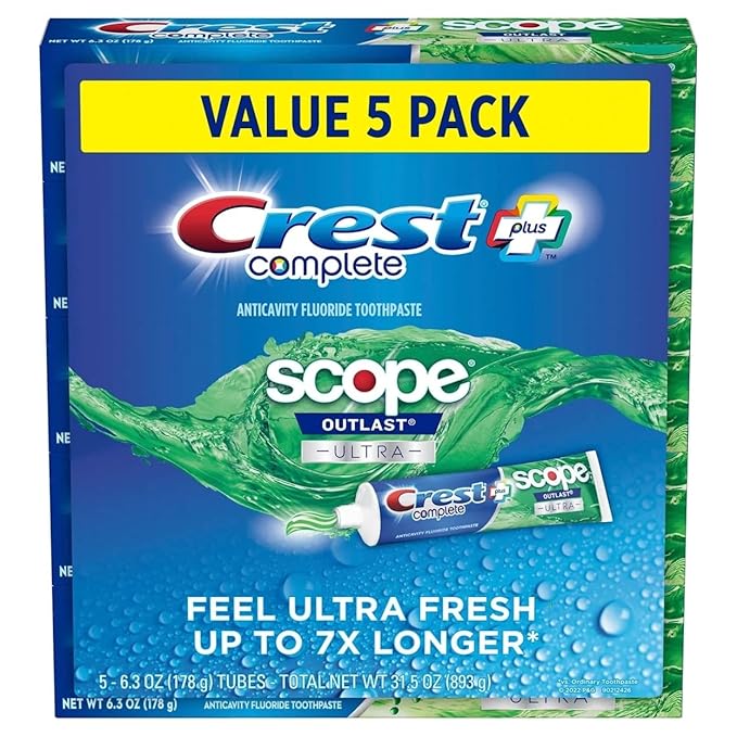 Crest Complete + Scope Outlast Ultra Toothpaste (6.3 oz., 5 pk.)