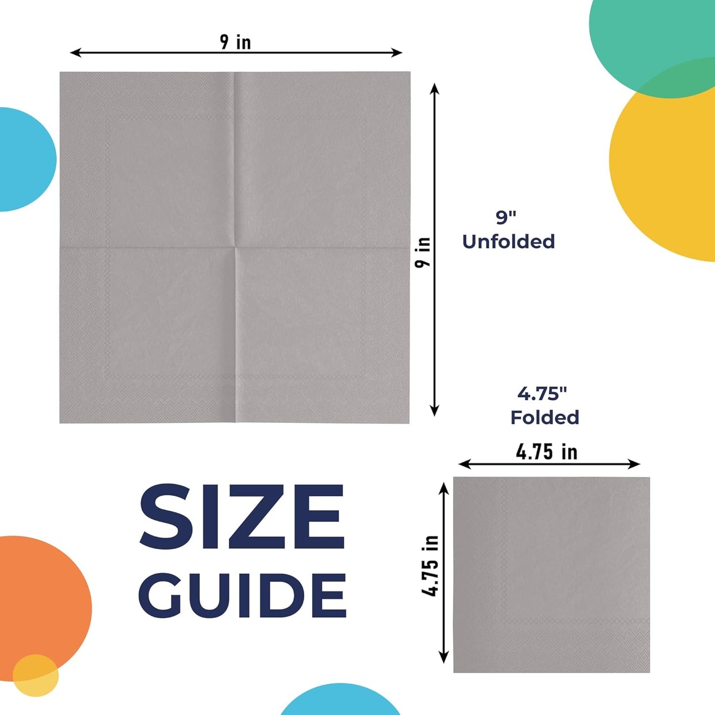 Silver Paper Napkins Disposable Everyday 50 Pcs 2 Ply Silver Cocktail Napkins Paper Everyday For Parties & Party Supplies
