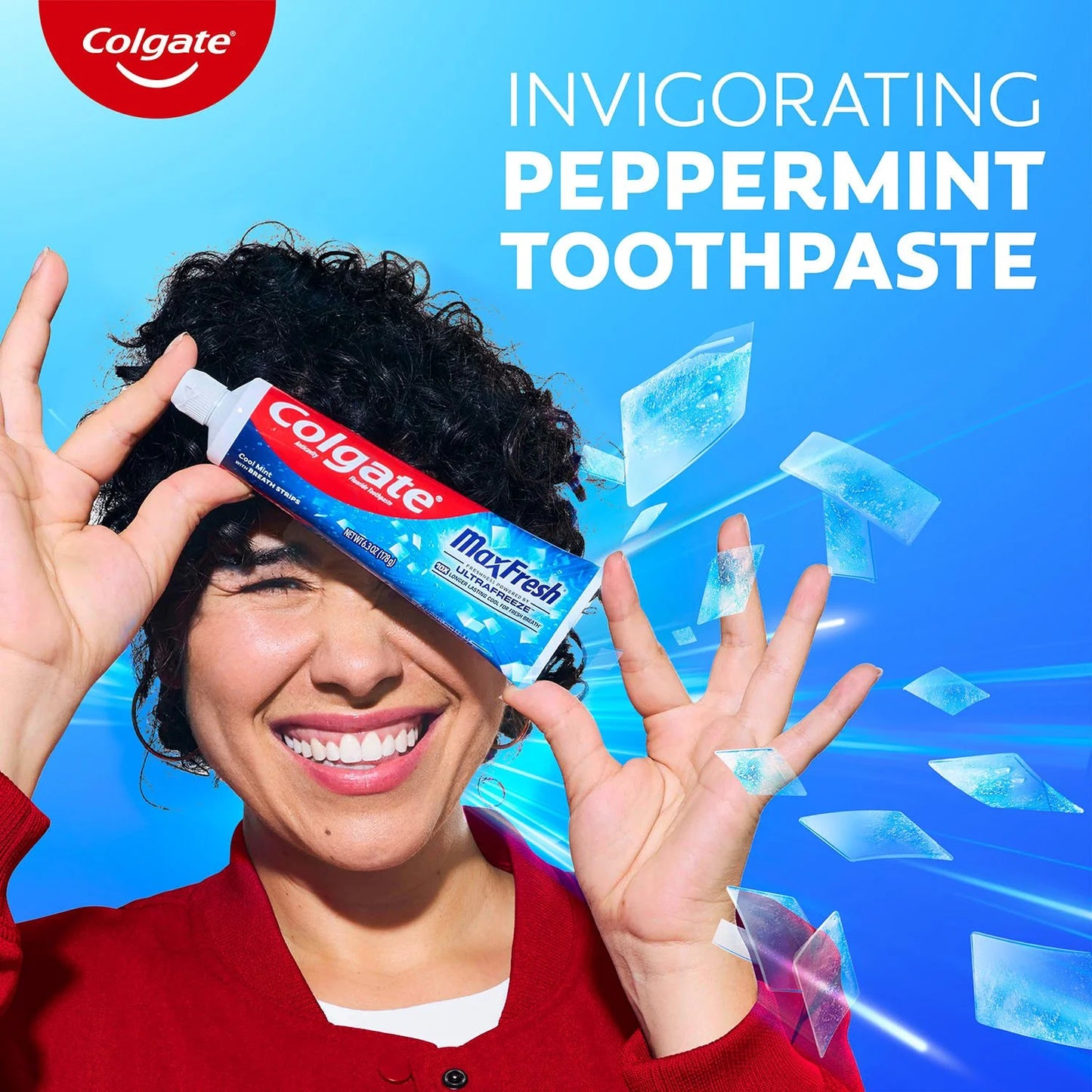 Colgate MaxFresh Toothpaste with Mini Breath Strips, Cool Mint, 7.3 oz., 5 pk
