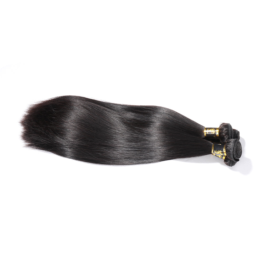 Brazilian Hair 1 Bundle Straight Human Hair Bundle Natural Black 10-34 inch Hair Weave Sew In Hair Extensions