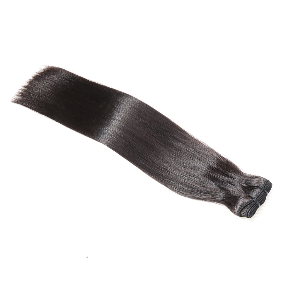 Funmi Bone Straight Hair Bundles Human Hair 1 Bundle Fumi Straight Hair Weaves Double Drawn Natural Black Color Hair Extension