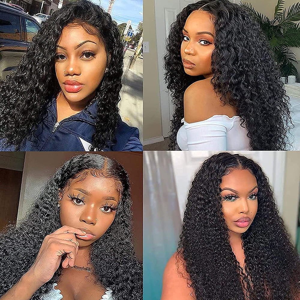 Brazilian Virgin 4x4 Funmi Kinky Curly Lace Cosure 100% Unprocessed Human Hair Fumi Free Part Curly Closure Bleached Knots