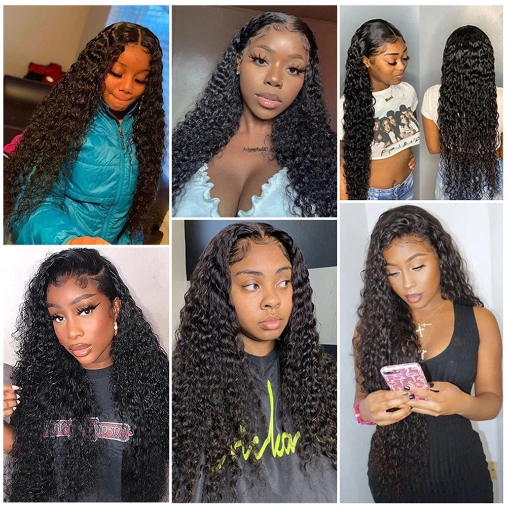 1 Bundle Deep Curly Human Hair 100% Unprocessed Human Hair Deep Wave Weave