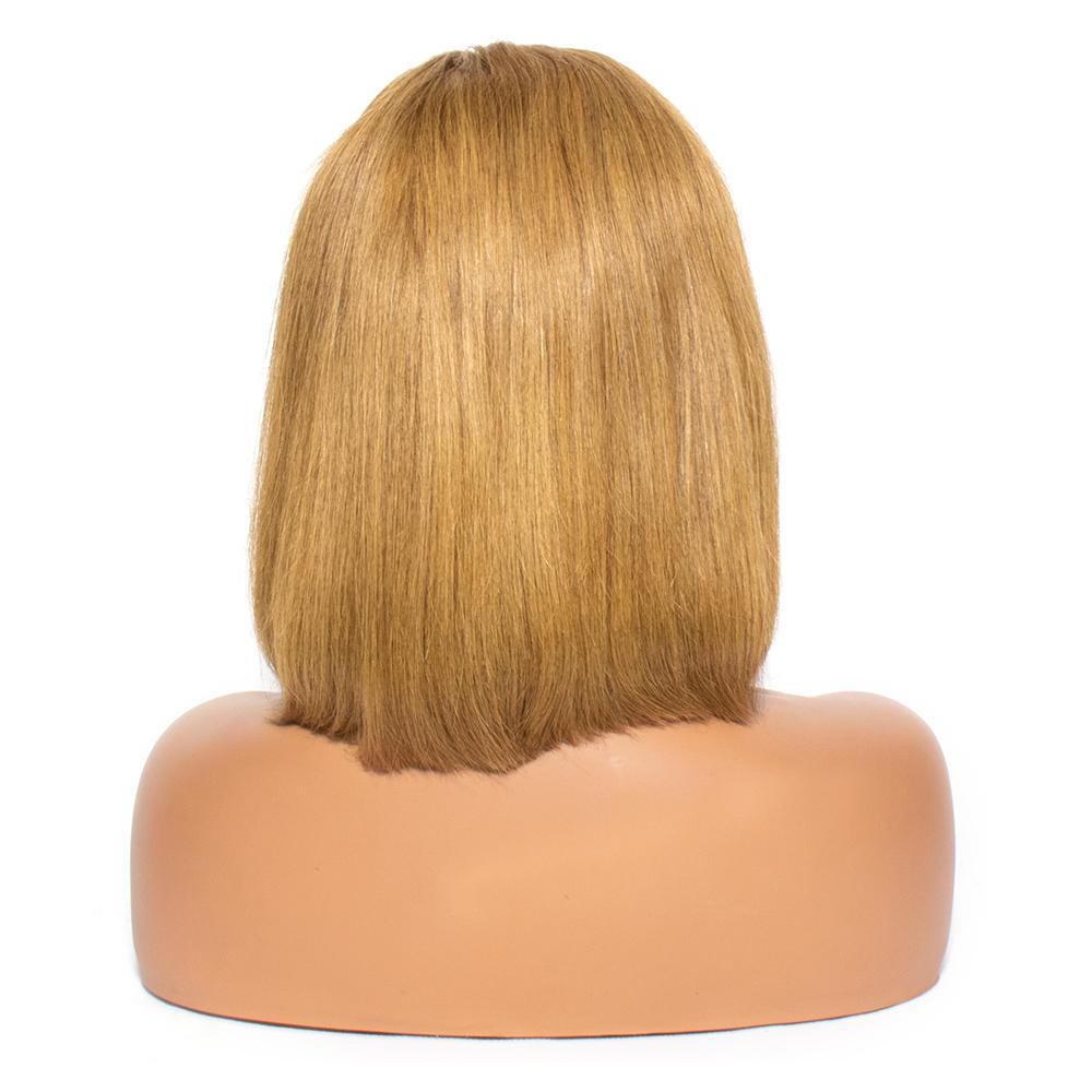 #30 Straight Human Hair Bob Wig 13x4 Lace Front Wig Color