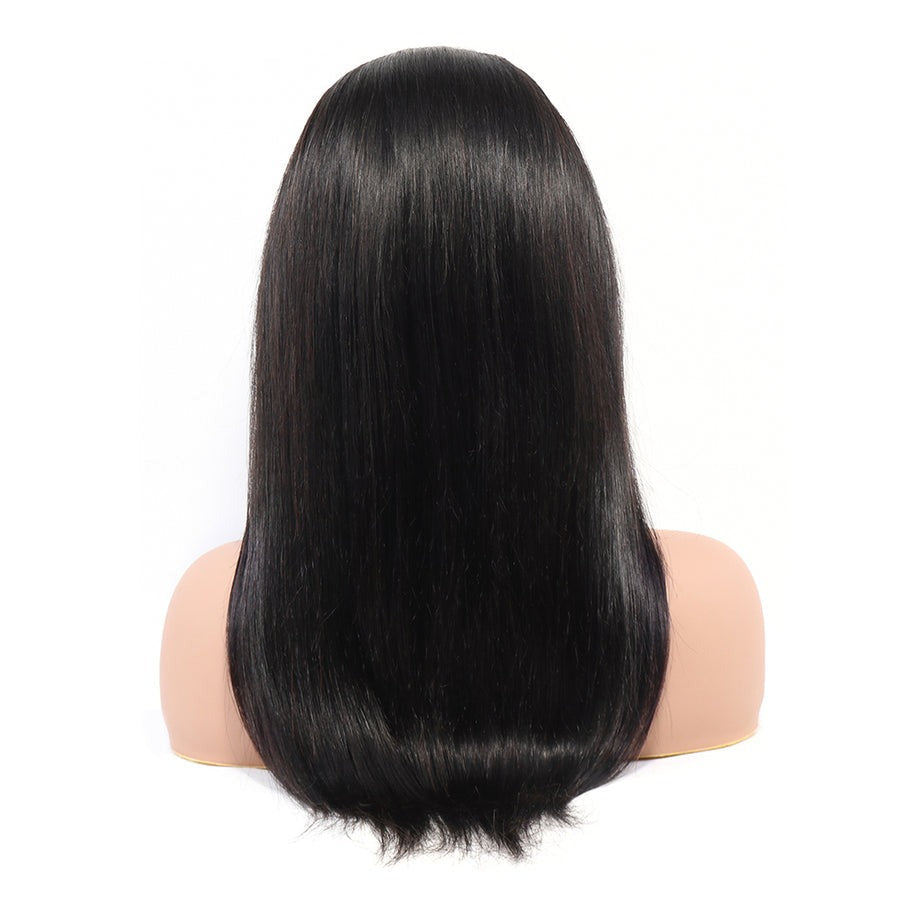 Brazilian Hair Straight Headband Wigs Glueless None Lace Machine Made Wig