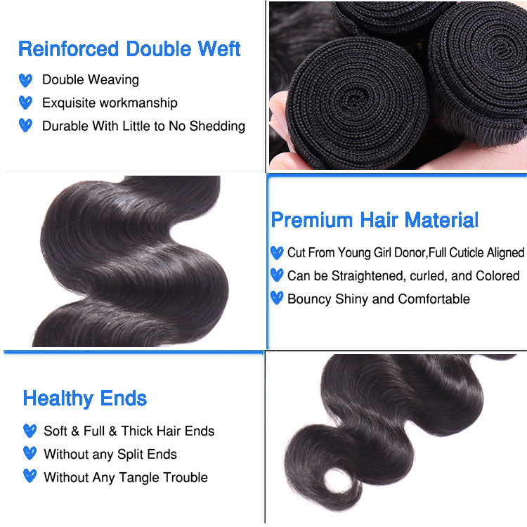 Body Wave Human Hair Bundle Unprocessed Virgin Human Hair 1pc Bundle Deal