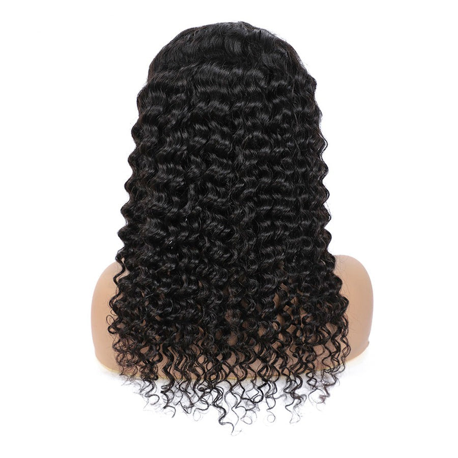 Brazilian Hair Deep Wave Headband Wig None Lace Glueless Human Hair Wigs