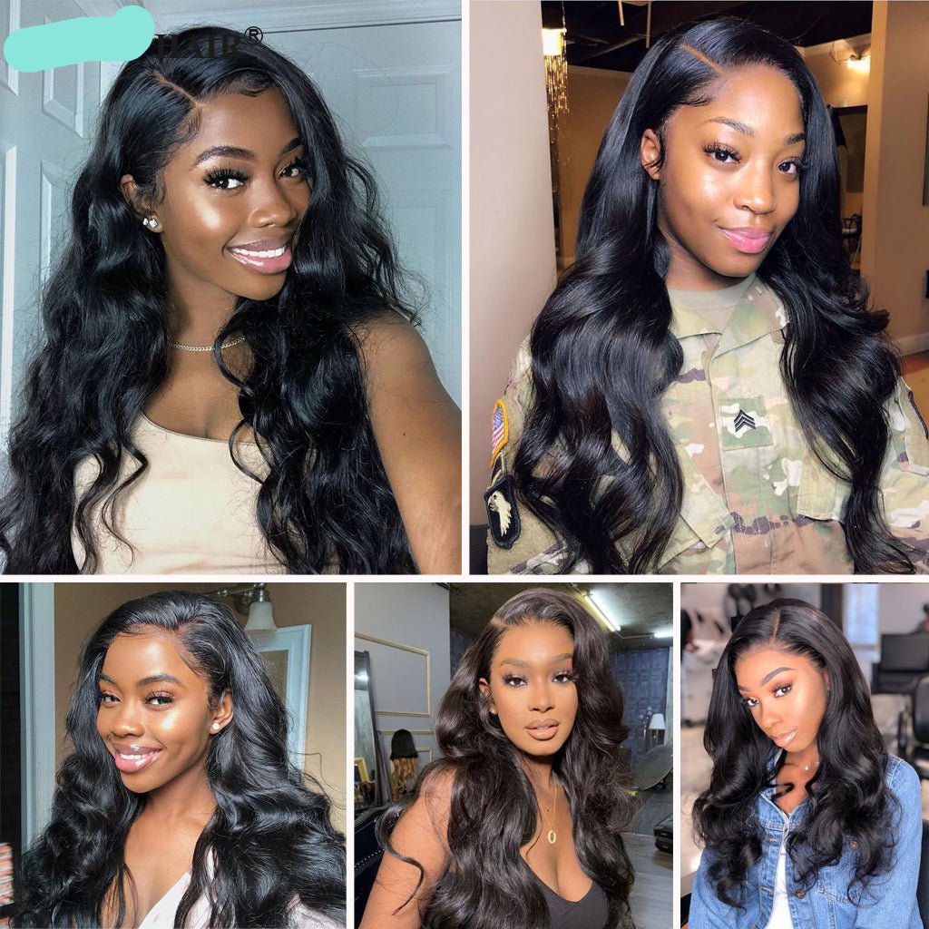 180% Density 13x6 Lace Front Wig Brazilian Body Wave Human Hair Lace Wigs