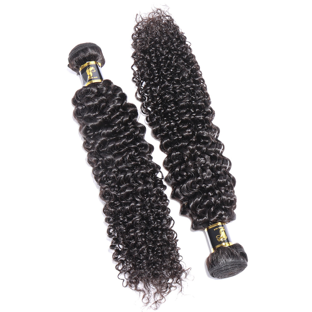 Brazilian Hair Kinky Curly Hair Bundles 100% Human Hair Weaves Natural Black Human Hair Extensions