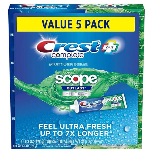 Crest Complete + Scope Outlast Ultra Toothpaste (6.3 oz., 5 pk.)
