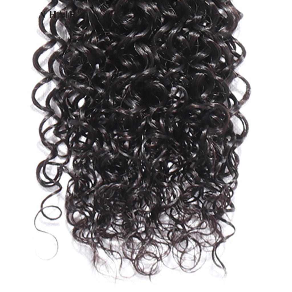 Italian Curly Human Hair Bundles with Closure Brazilian Virgin Hair Free Shipping