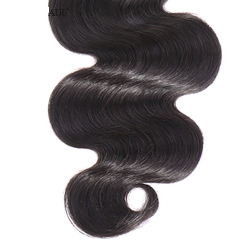 Human Hair Bundles With Closure 3 Bundles Body Wave Brazilian Hair With Swiss Lace Closure