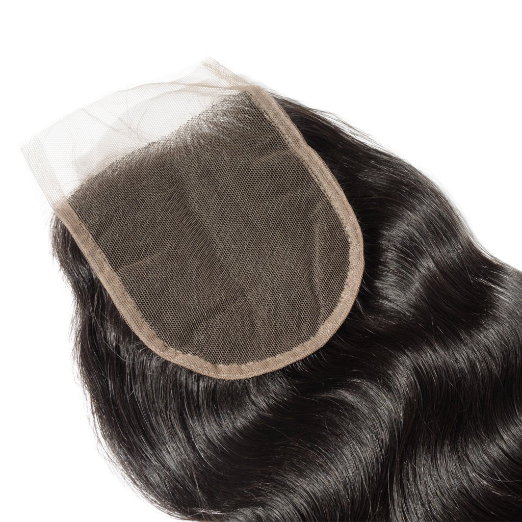 Brazilian Body Wave Closure 100% Human Hair Hand Tied 4x4 Lace Closure