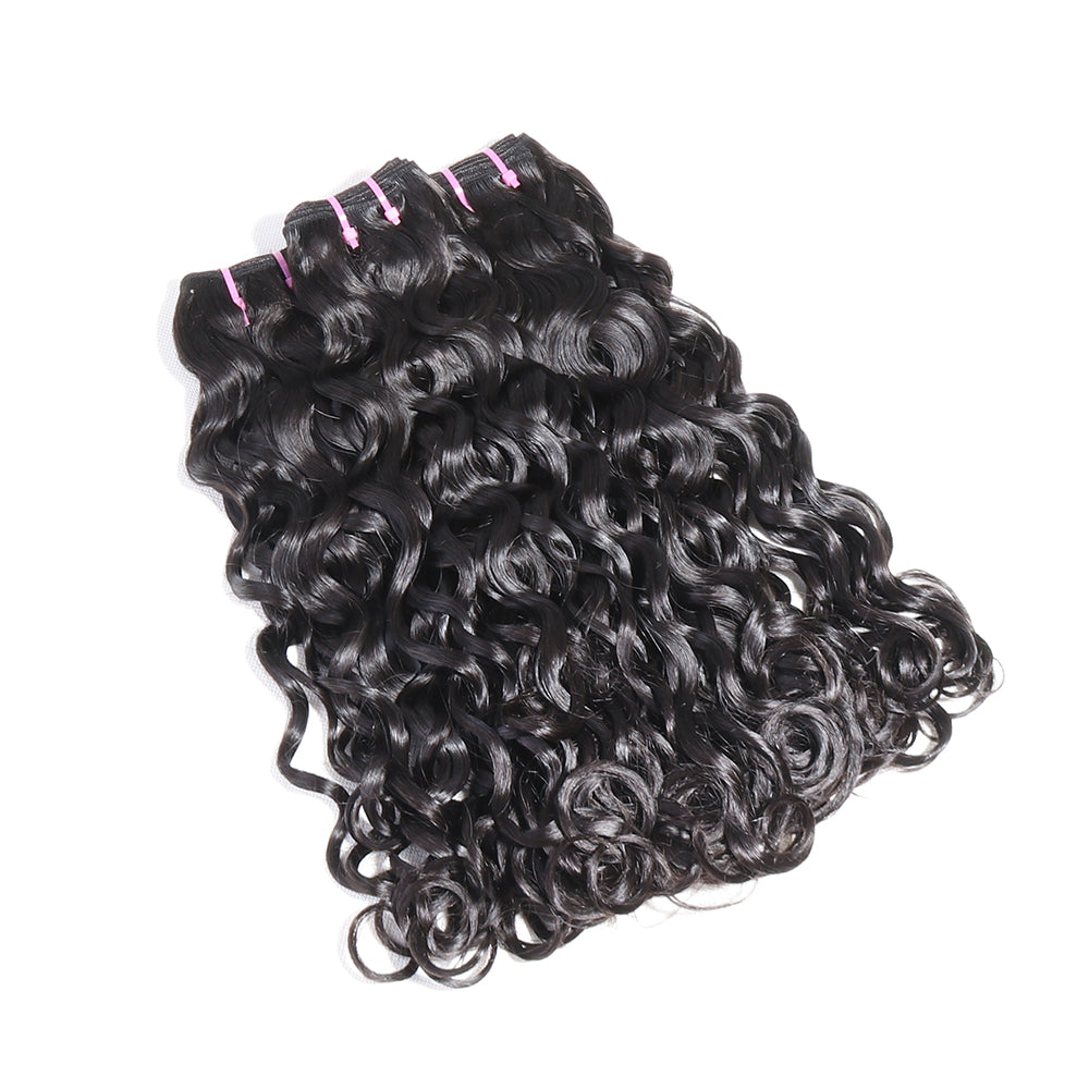 Double Drawn Funmi Human Hair Loose Curly 3 Bundles Deal Fumi Curly Hair Weaves Natural Black Color