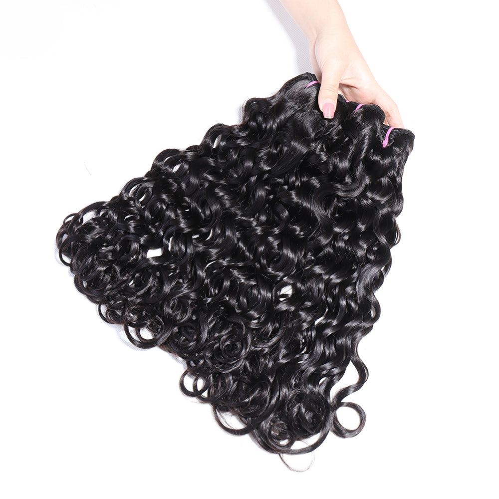 Double Drawn Funmi Human Hair Loose Curly 3 Bundles Deal Fumi Curly Hair Weaves Natural Black Color