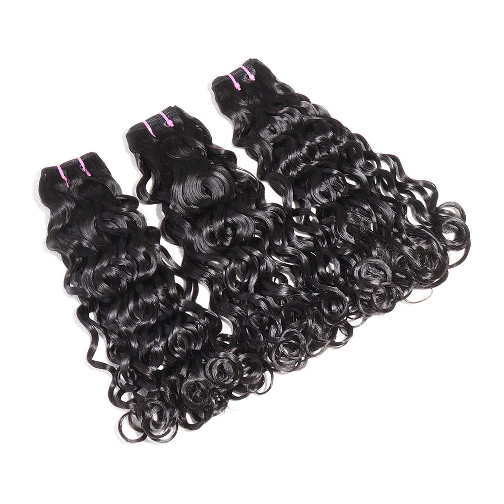 Double Drawn Funmi Human Hair Loose Curly 3 Bundles Deal Fumi Curly Hair Weaves Natural Black Color