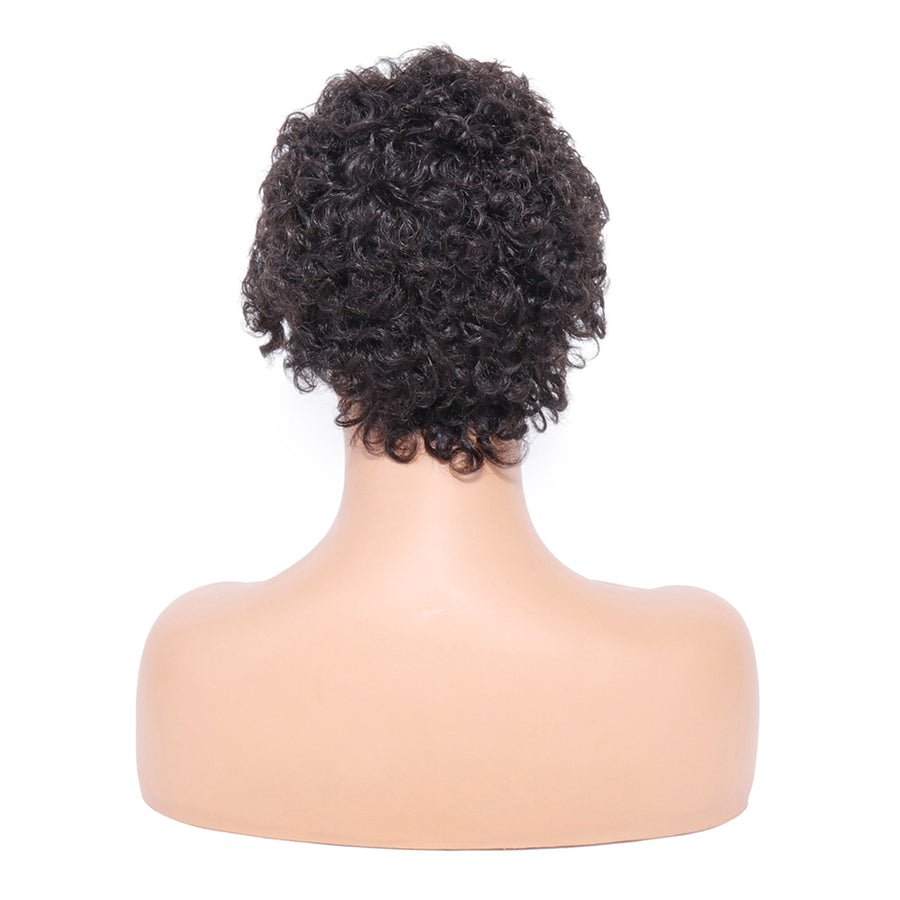 T-Part Lace Wig Natural Short Curly Wigs Human Hair Bob Wigs Lace Front Pre Plucked Wigs For Black Women Deep Curly Wave