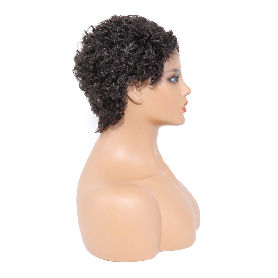 T-Part Lace Wig Natural Short Curly Wigs Human Hair Bob Wigs Lace Front Pre Plucked Wigs For Black Women Deep Curly Wave