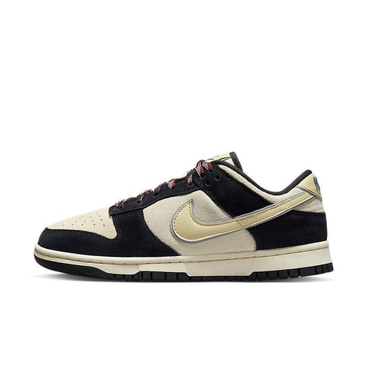 Nike Dunk Low LX Black Suede Team Gold